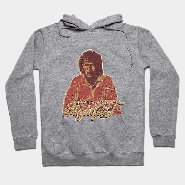 Gordon Lightfoot Retro Hoodie by elmejikono